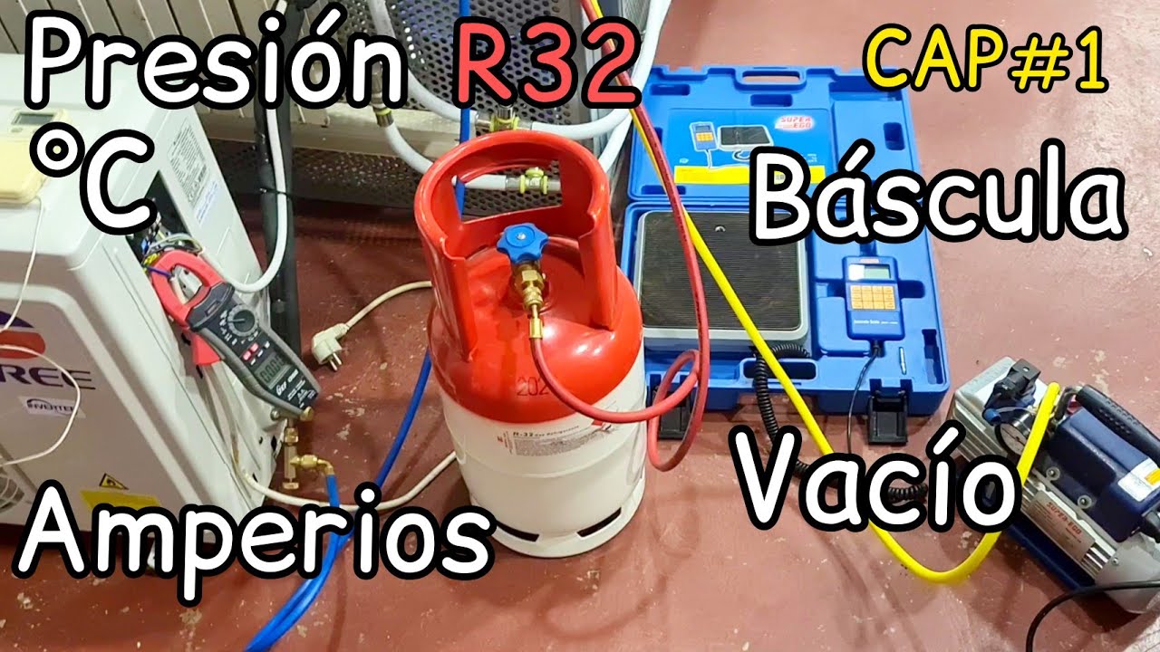 Cómo hacer una carga de gas r32